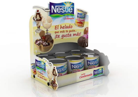 Exhibidor de Góndola Nestle